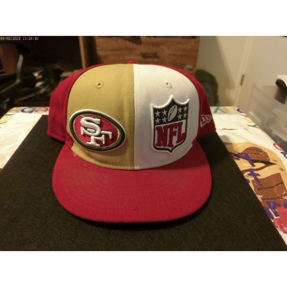 San Francisco 49ers New Era Gold/Scarlet 2023 Sideline 59FIFTY Fitted Hat Size 8